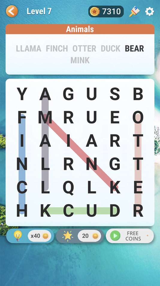 #1. Word Search - Find Hidden Word (iOS) By: Dai Nguyen