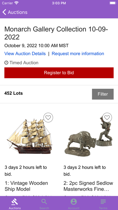 Monarch Auction & Estate Screenshot