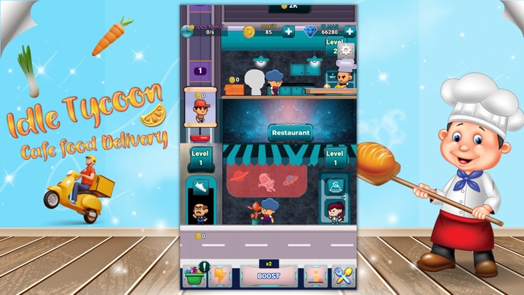Idle Tycoon Cafe Food Delivery