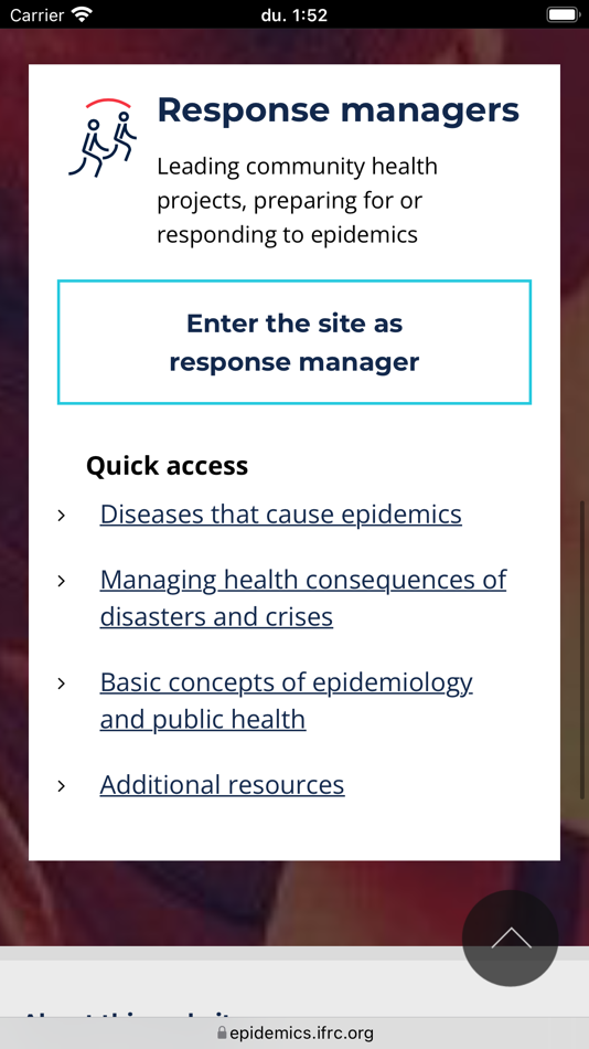 #2. Epidemic Control Toolkit (iOS) By: Federation Internationale des Societes de la Croix-Rouge et du Croissant Rouge