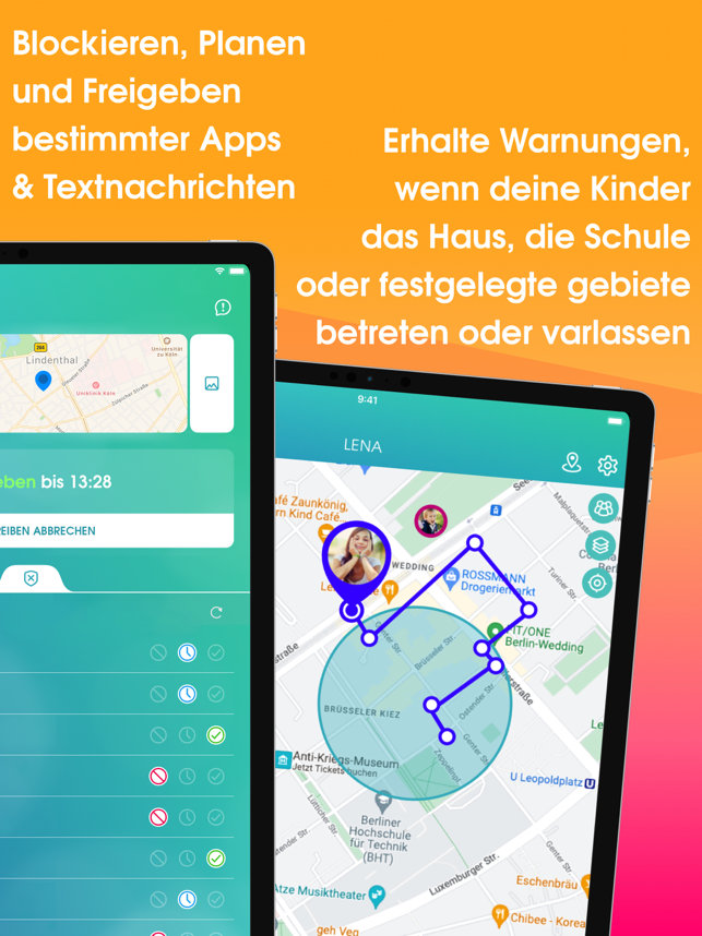 ‎Screen Time App & Handy Orten Screenshot