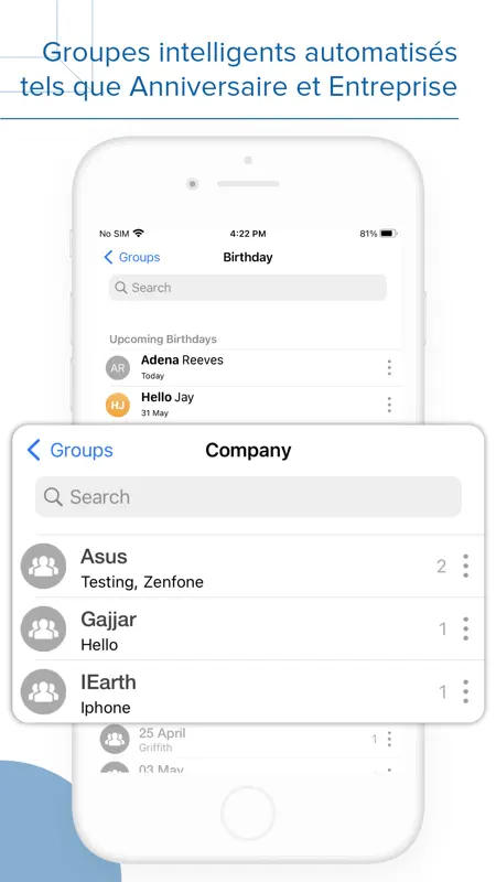 Contacts Groupes Pro Mail screenshot 8 of 10