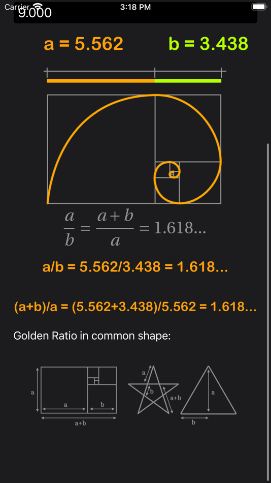 #6. Golden Ratio Calculator Plus (iOS) 由: Heng Jia Liang
