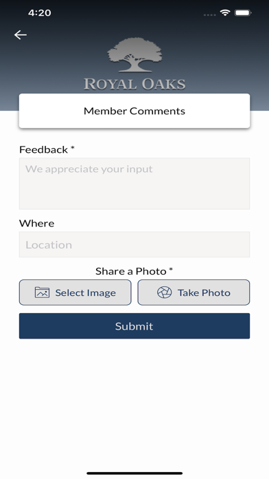Royal Oaks Country Club Dallas Screenshot
