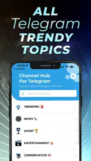 telegram channel hub iphone screenshot 1