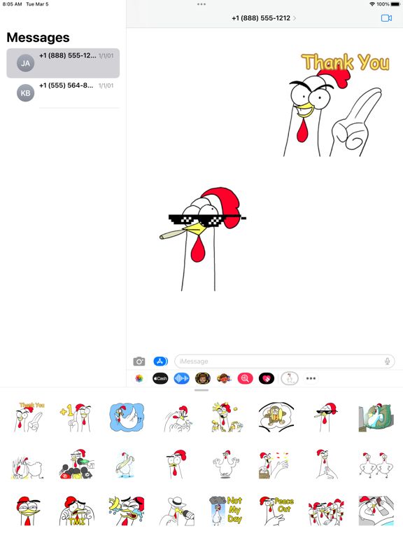 Screenshot #4 pour Naughty Chicken Bro Stickers