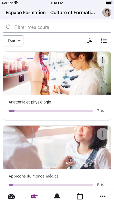 Culture et Formation Screenshot