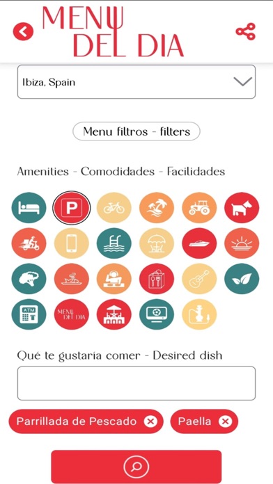 Menu del Dia APP Screenshot