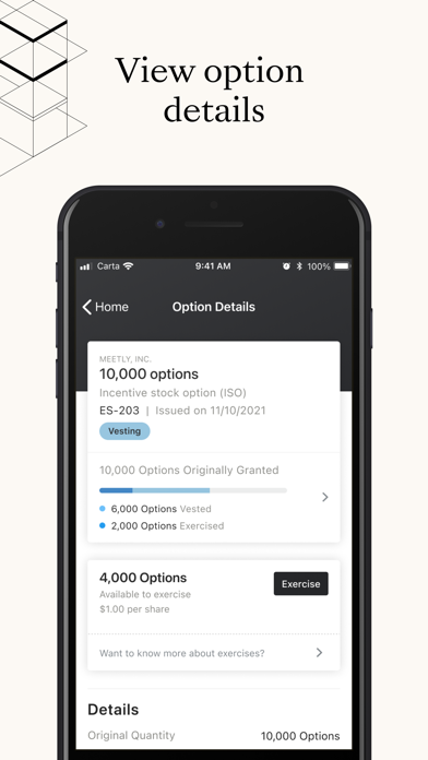 Carta - Manage Your Equity Screenshot