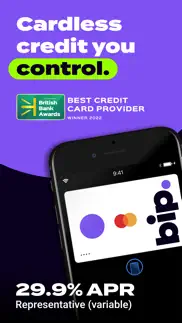 bip: simple cardless credit iphone screenshot 1
