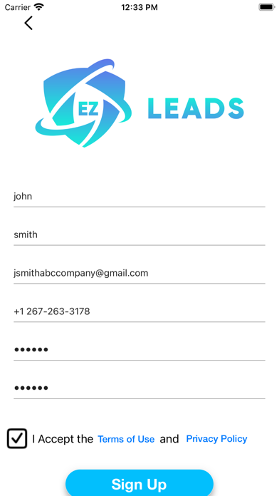 EZLeads Screenshot