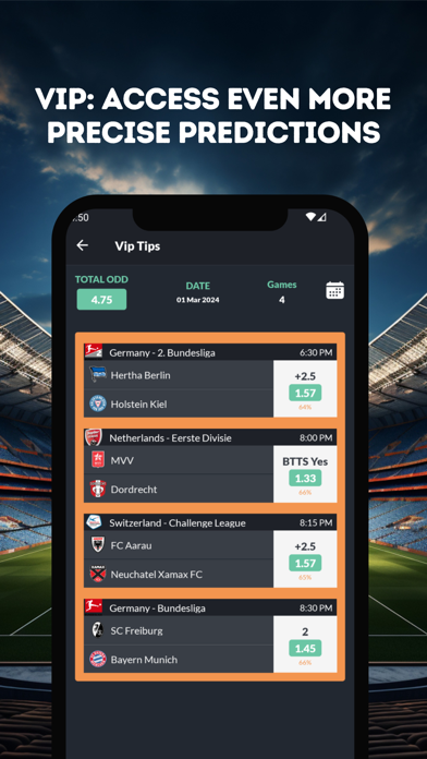 BetSurf Betting Predictions Screenshot