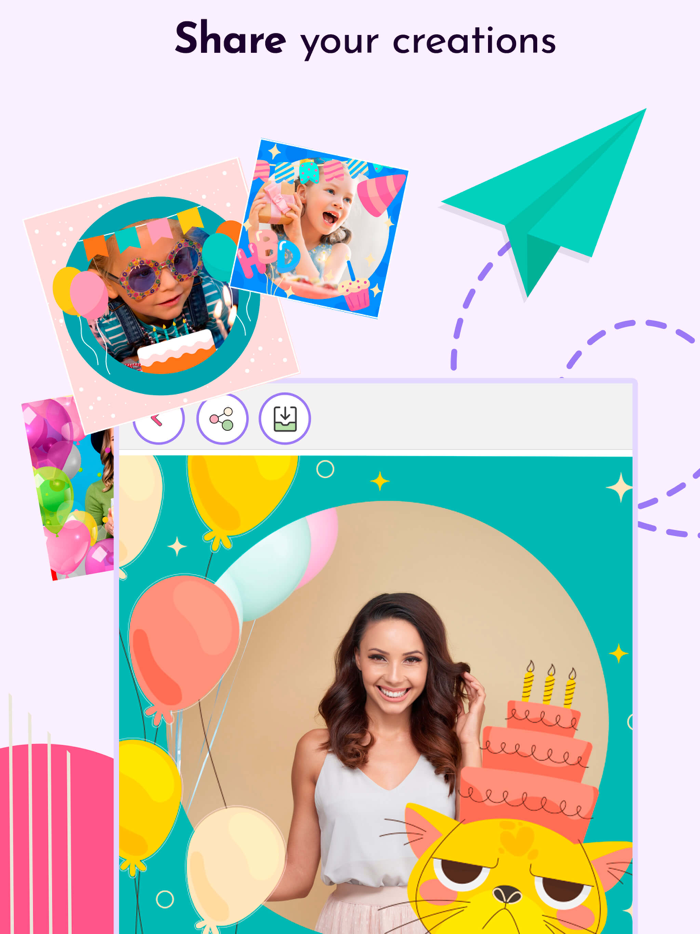 Birthday Frames and Stickers