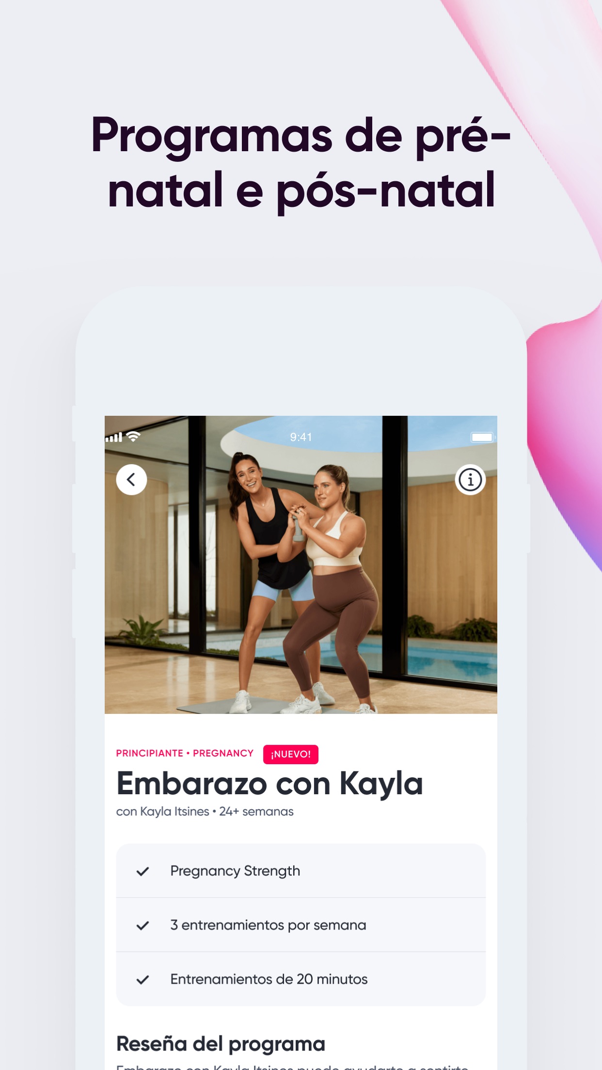 Screenshot do app Sweat: Fitness para mulheres