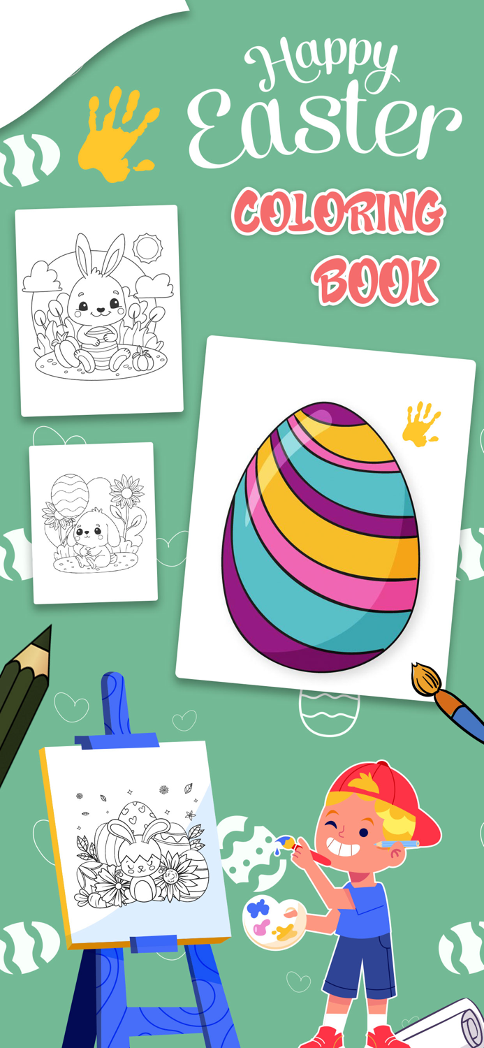 Easter Egg Coloring Book Game