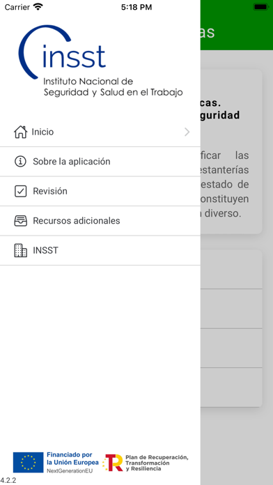 Estanterías Condic. Seguridad Screenshot