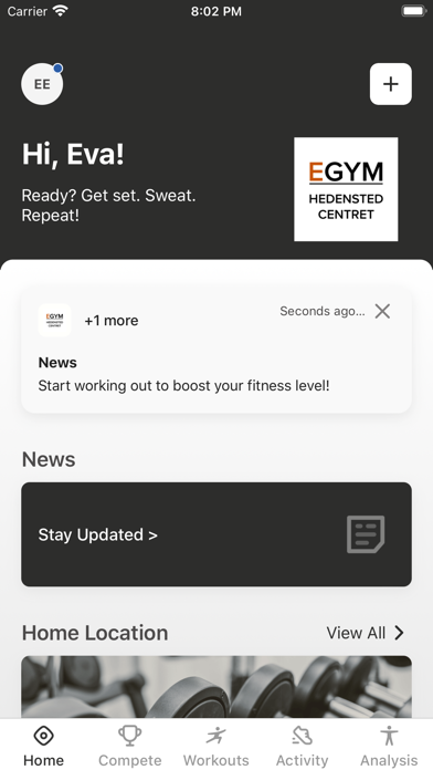 Hedensted Centret Fitness Screenshot