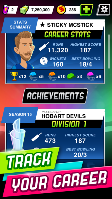 Stick Cricket Super League Screenshot