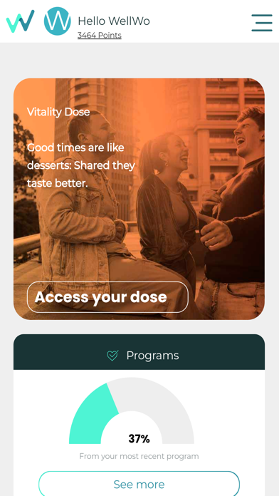 WellWo - Plataforma Saludable Screenshot