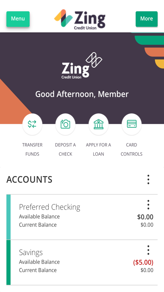 #2. Zing Credit Union Mobile App (iOS) 由: Zing Credit Union