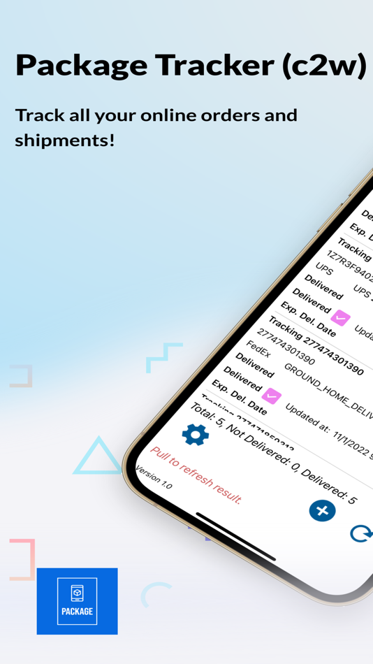 #1. Package Tracker (c2w) (iOS) 来自: jiang chen