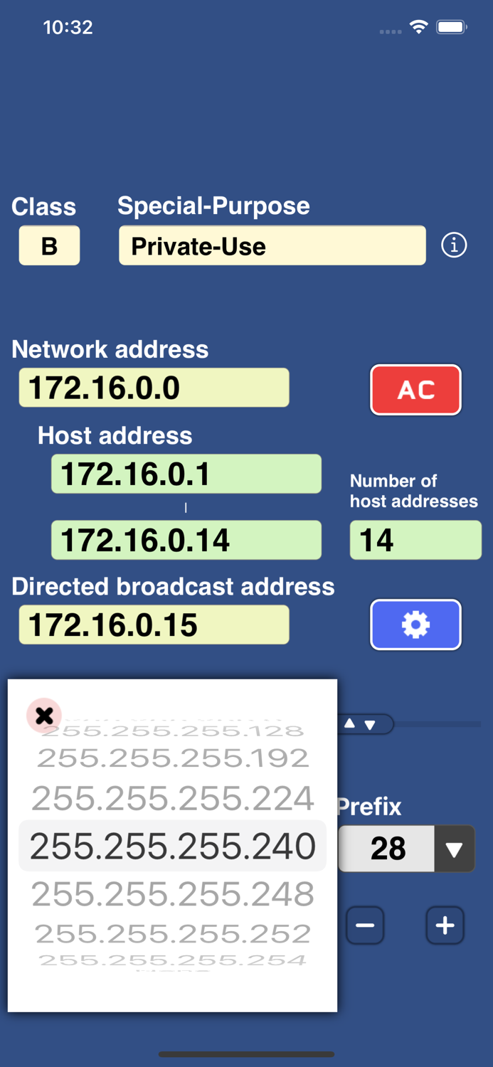 IP Keypad - Subnet Calculator
