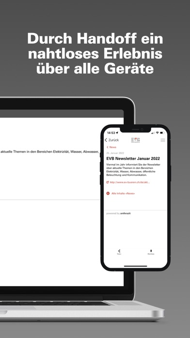 Energieversorgung Büren AG Screenshot