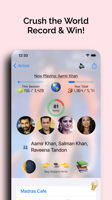 Bollywood iQ - Movie/Song Game Screenshot