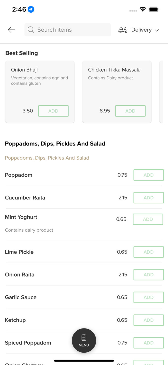 Taste Of India Bury.