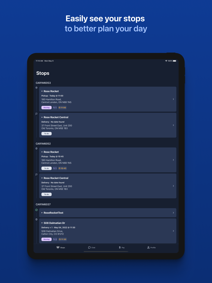 Rose Rocket Truck Driver