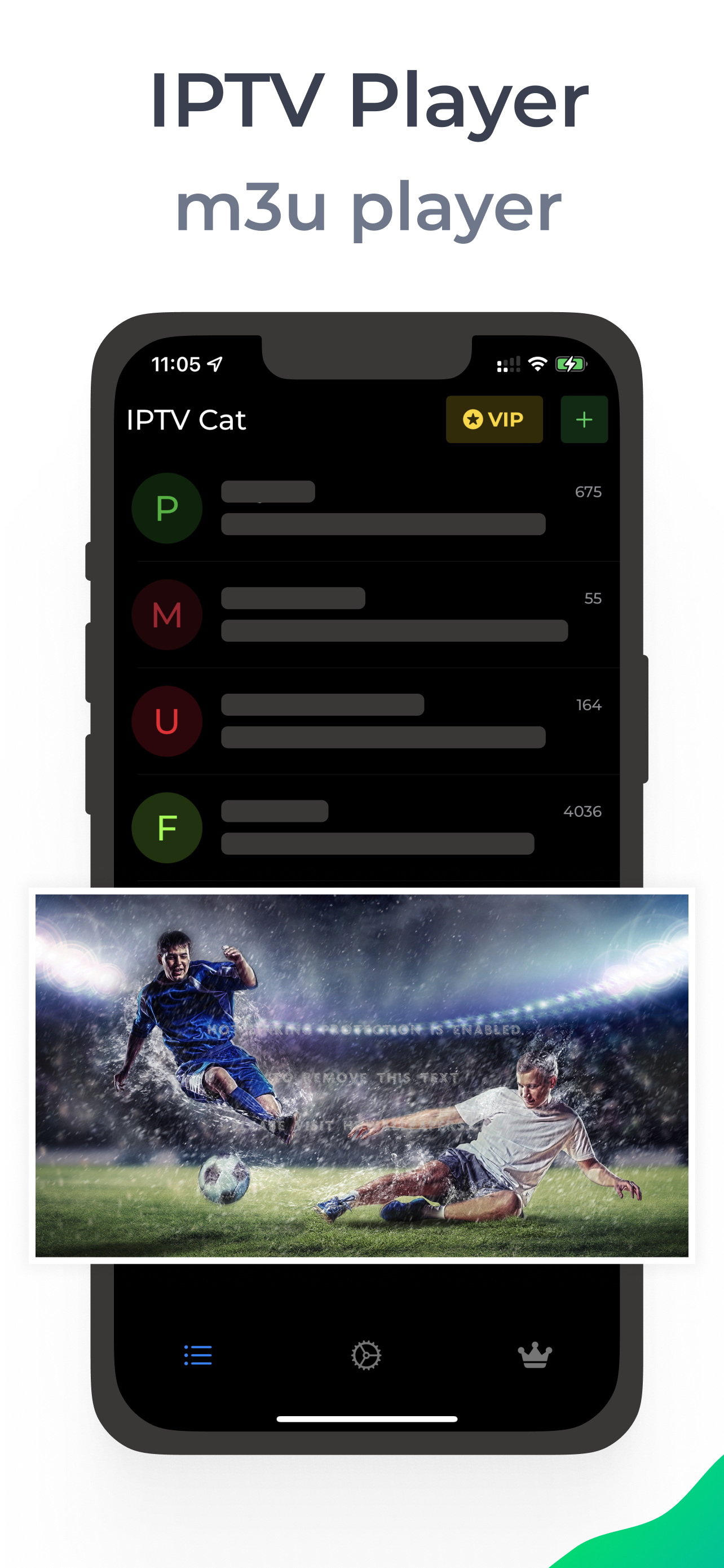 IPTV m3u player + Chromecast