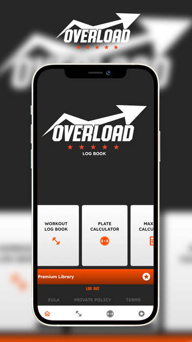 Overload Log Book Screenshot