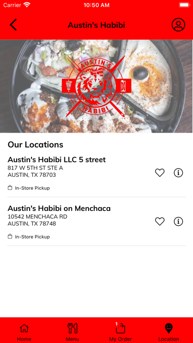 Austin's Habibi LLC Screenshot