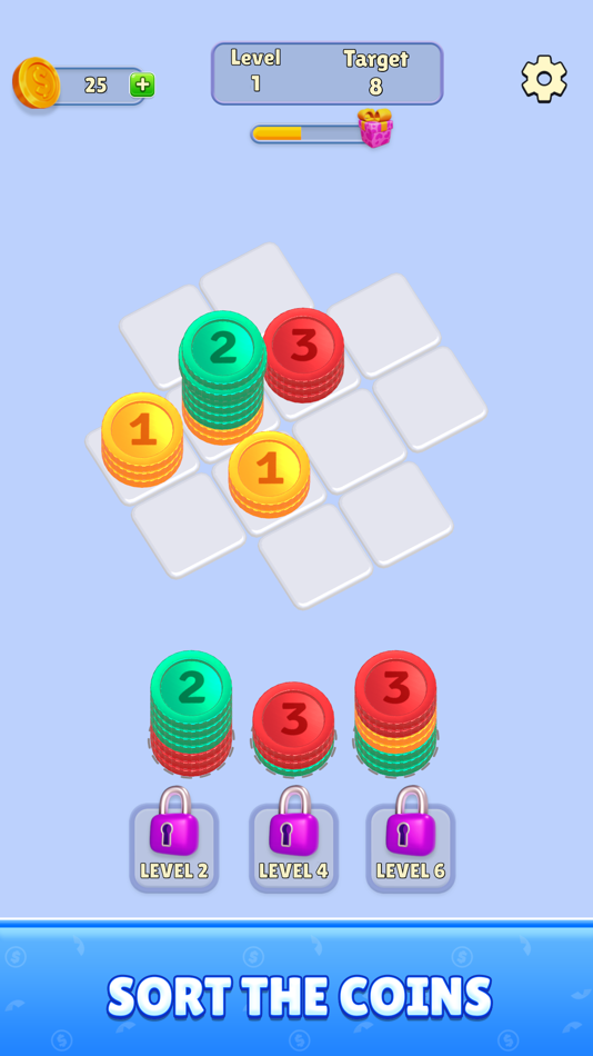 #1. Coin Stack Puzzle (iOS) 来自: Rollic Games