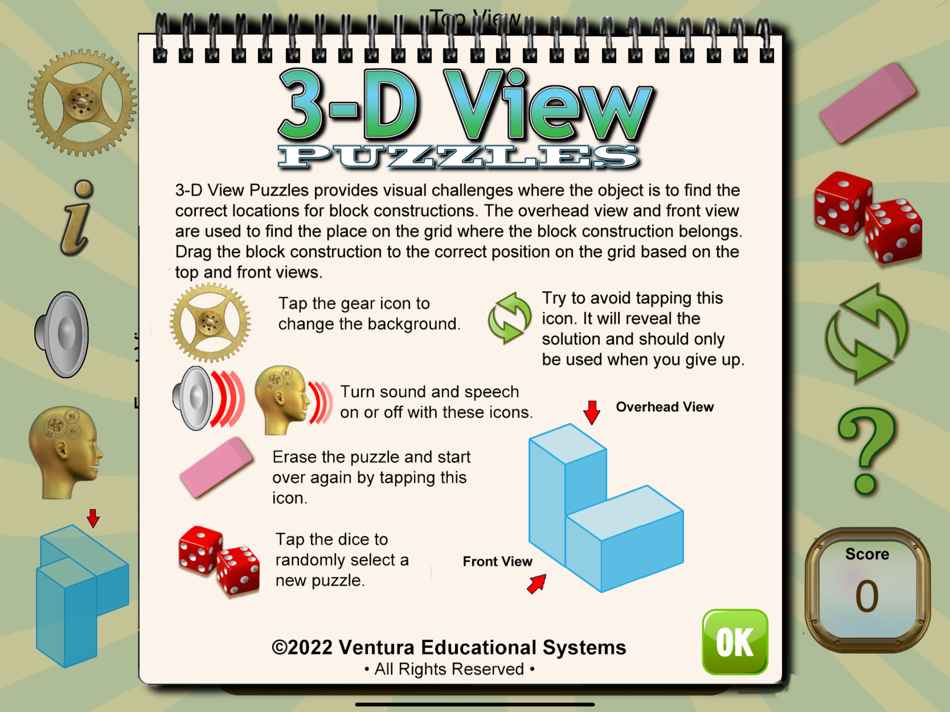 #3. 3D View Puzzles (iOS) 由: Ventura Educational Systems