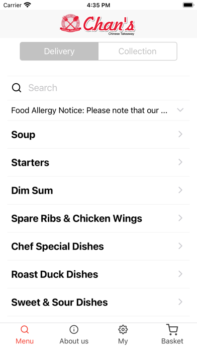 Chan's  Chinese Takeaway Screenshot