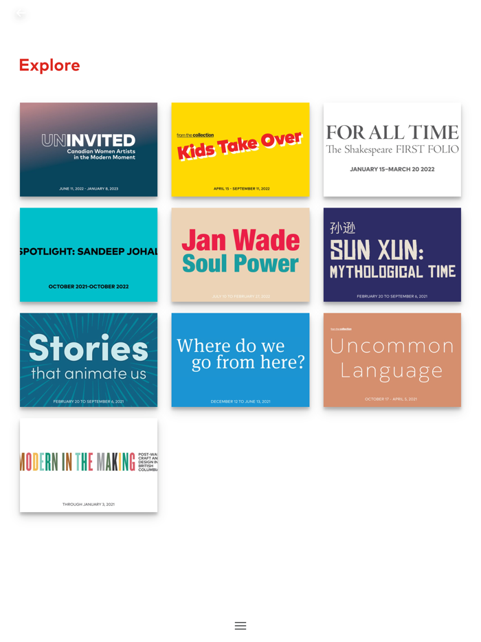 Vancouver Art Gallery App