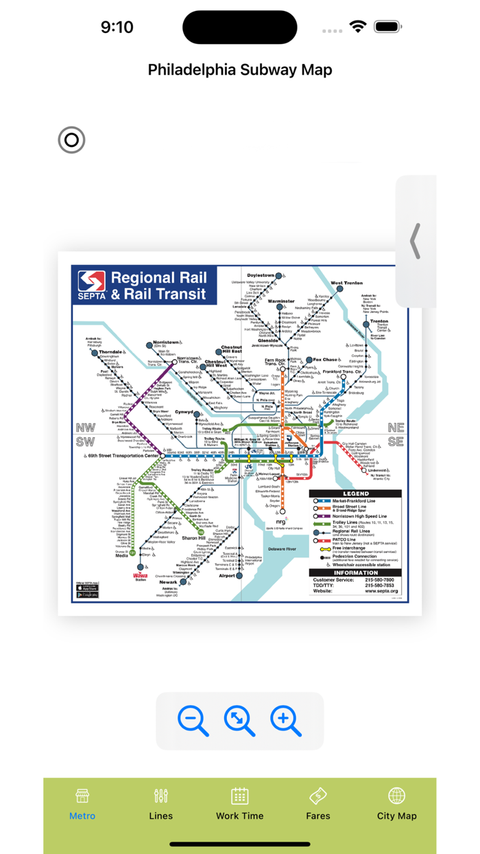Philadelphia Subway Map