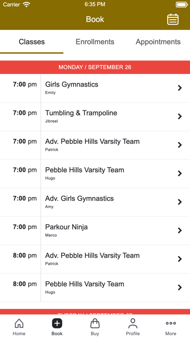 Olympian Fitness Center Screenshot