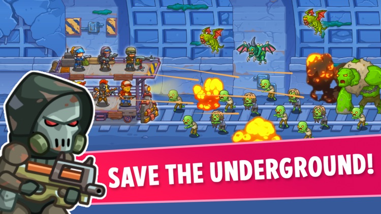 Tower Train: Zombie Defense 2D