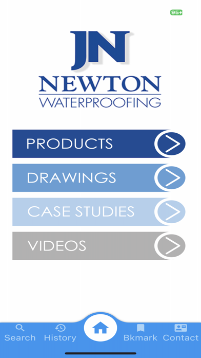 Newton Waterproofing App Screenshot
