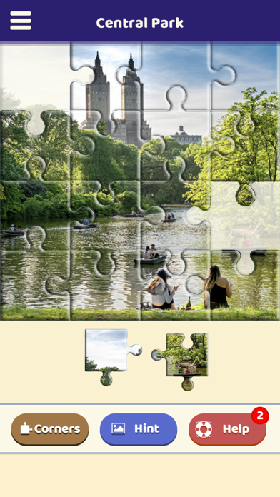 Central Park Love Puzzle Screenshot