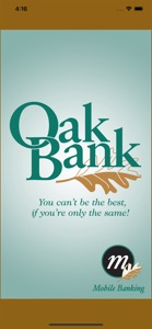 Oak Bank Mobile Banking screenshot #1 for iPhone