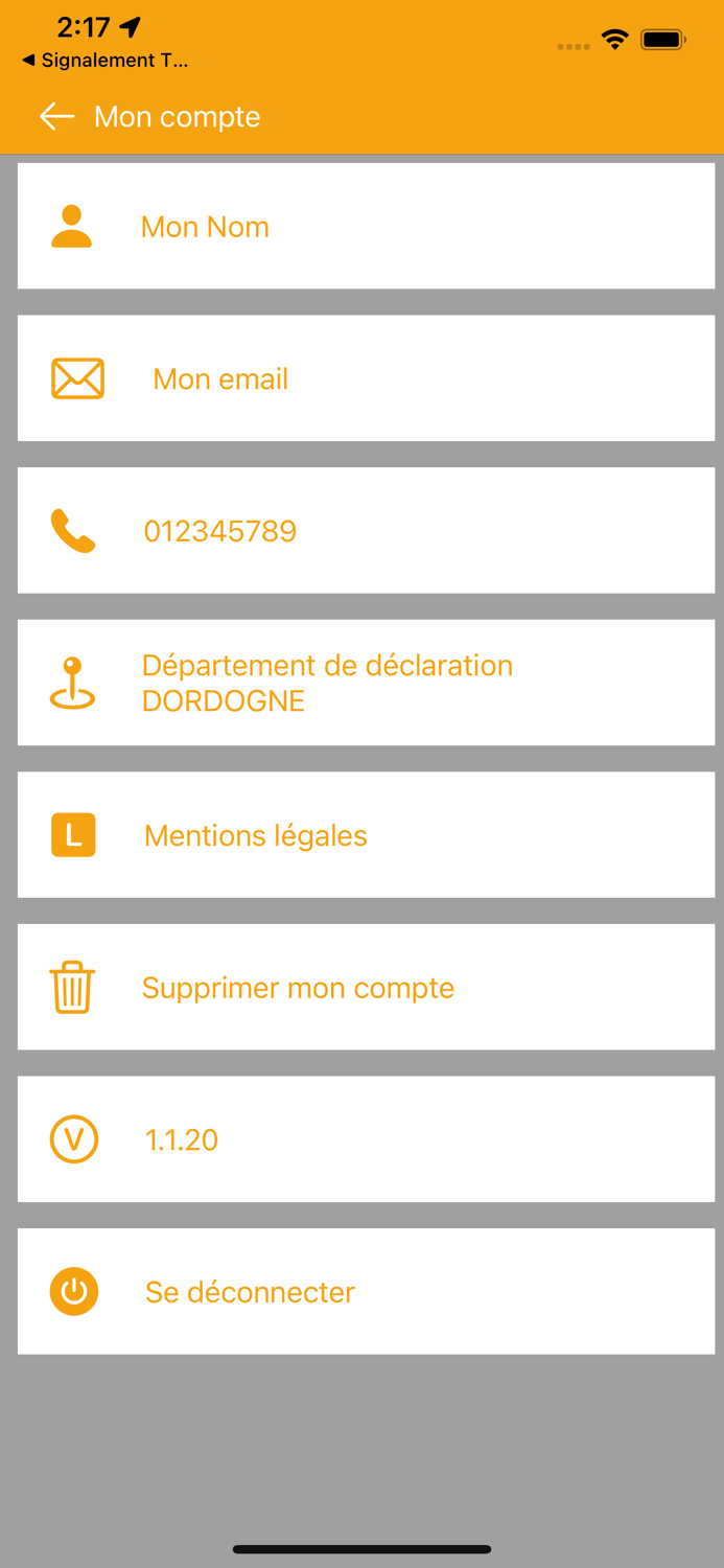 Signaler Dgts Faune Sauvage