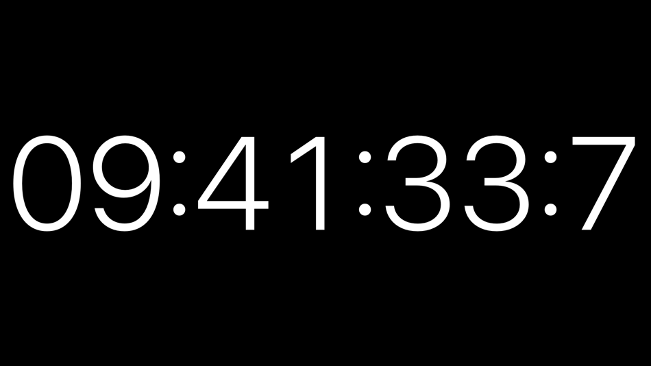 #1. Wide Clock (iOS) 由: Anton Meier