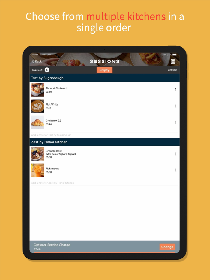 Sessions Top Food Talent