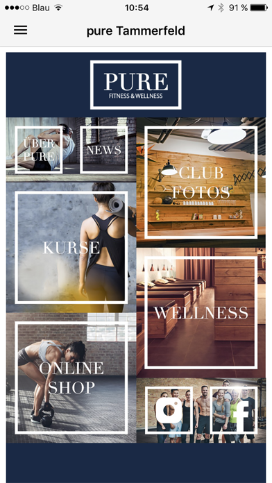 PURE FITNESS UND WELLNESS Screenshot