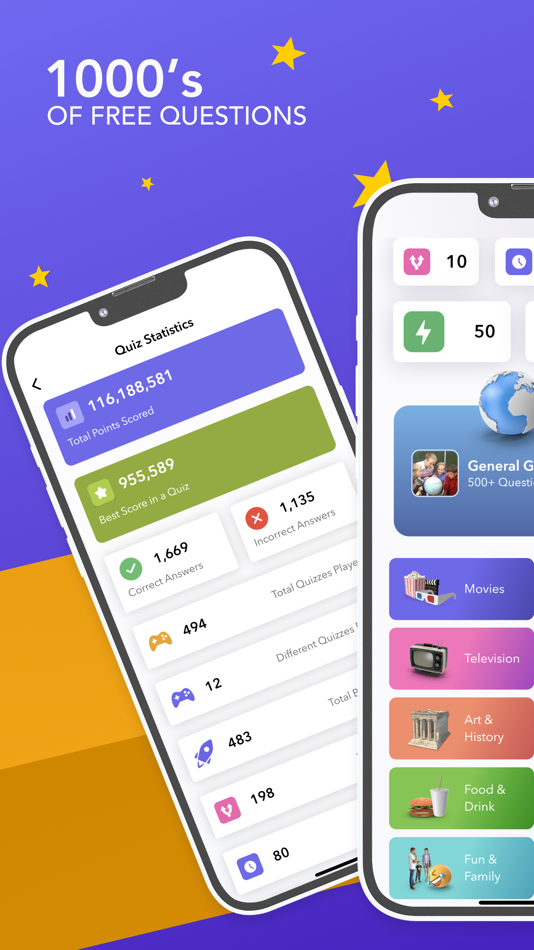 #1. Quiz Stars Trivia Challenge (iOS) 由: Michael Wilde