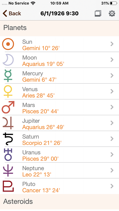 assistance JIKU 2 - horoscope Screenshot