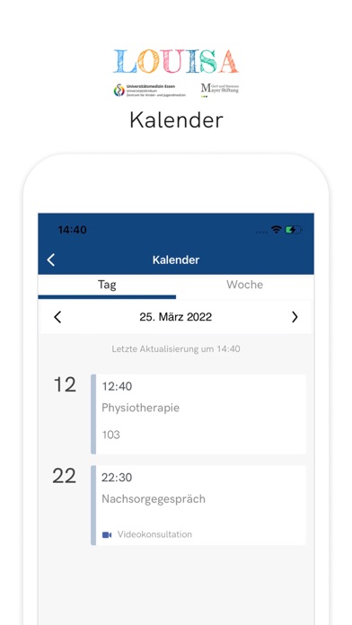 LOUISA Patienten - App Screenshot